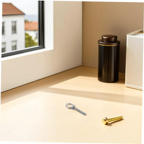 Stainless Steel Eye Bolt M10x60 Kit With Nuts And Washers Heavy Duty Threaded Eye Bolts Built To Last For Deep Structures And Thick Materials Secure Hook Points Durable Hardware For Industrial Outdoor And Workshop Use, silver eye bolt with matching nut on tabletop