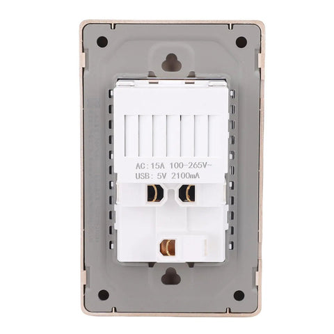 Heavy Duty Wall Outlet With Fast Usb And Type C Ports Built Tough With Flame Retardant Pc Panel And Reinforced Steel Frame for secure power distribution.