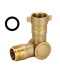 Brass Swivel Hose Connector With 180 Degree And 360 Degree Flex, Heavy Duty Anti Kink Adapter For Faucets, Taps, Sinks, Washing Machines And RVs, Rust Proof, Easy Install brass fitting with O-ring