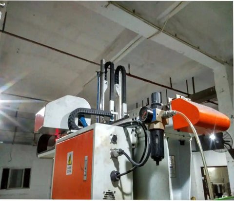 15mm By 30mm Plastic Semi Closed Cable Drag Chain For CNC Machine Tools installed on industrial equipment in a workshop