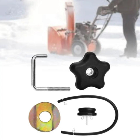Secure Your Heavy Duty Snowblower Handle With This Tough Metal Alloy Lock Kit And Durable Pp Plastic Hardware For Ultimate Winter Control Performance, knob and washer set