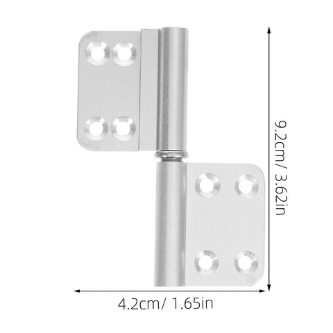Heavy Duty Removable Flag Door Hinges For Cabinets Weld On Metal Cabinet Hinges With 10 Metallic Rivets