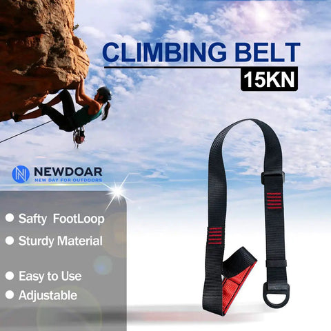 Foot Ascender Loop For Tree Climbing And Arborist Gear Lightweight 224 Grams With 22 KN Break Test Stainless Steel Buckle