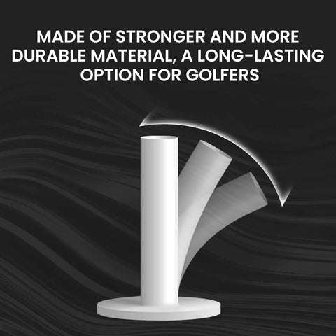 Durable Golf Rubber Tees Set Five Pack With Mixed Or Same Sizes From 1.5 To 3.13 Inches White Indoor Outdoor Practice Tee Kit