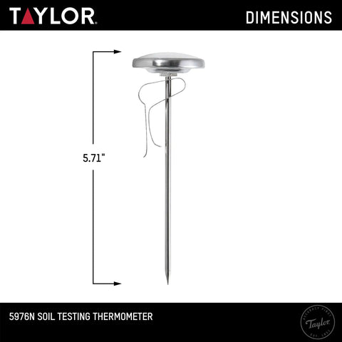 Soil Temperature Thermometer With 4 Inch Stem For Plant Care And Lawn Garden Monitoring Measures 2 Inches Deep 20 To 180 Degrees Fahrenheit And 0 To 80 Celsius Heavy Duty Stainless Steel With Stem Clip For Easy Attachment Ideal For Planting Timings