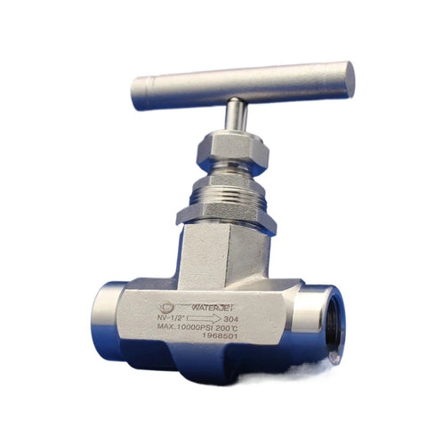 stainless steel high pressure needle valve panel mount 10000 psi hydraulic plumbing