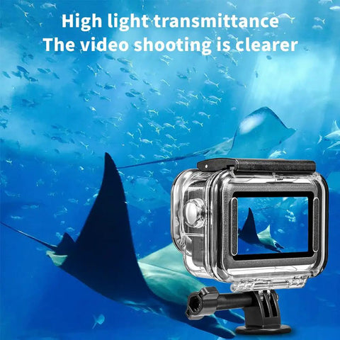 Waterproof Case For Osmo Action 6 Camera With Anti Fog Underwater Housing, Full Metal Frame, Quick Release Lock, underwater scene