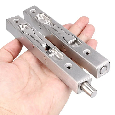 6 Inch Flush Door Bolts Set Concealed Security Locks For French Doors Composite And Wood Double Doors in hand view