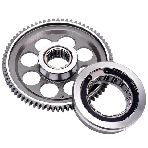 Premium Motorcycle Starter Clutch Assembly With Bearing Direct Fit Replacement For 250 EXC-F XC-F And XCF-W Models, solid metal gears.