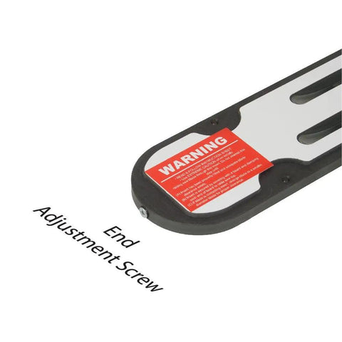 End view of Zero Clearance Table Saw Insert For Jet Grizzly Powermatic 64 Fits Multiple Models Built Tough Phenolic Laminate close-up