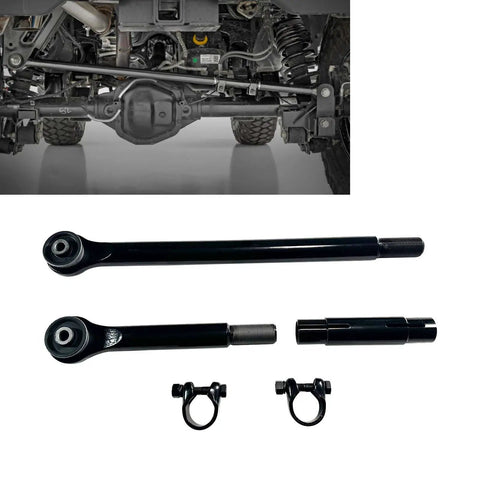 Forged Adjustable Rear Track Bar For 0 To 5 Inch Lift Fits Ram 2500 4WD Panhard Rods 2 To 4 Inch Adjustable Track Arm With Poly Bushings And Heavy Duty Beefed Up Durability, installed under Ram 2500 rear axle