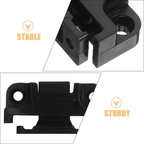Close-up of 12 Pack Adjustable Cabinet Fasteners with push-in ABS base, showing stable and sturdy design.