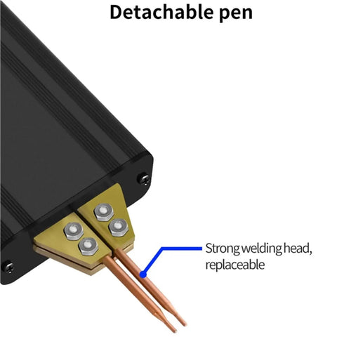 Detail of detachable pen for Handheld Dual Pulse Spot Welder With 80 Adjustable Speeds And Color Screen Digital Display