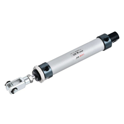 Rugged Heavy Duty Industrial Pneumatic Air Cylinder 20mm Bore 75mm Stroke With Y Connector And Quick Fittings MAL 20x75 Aluminum Alloy