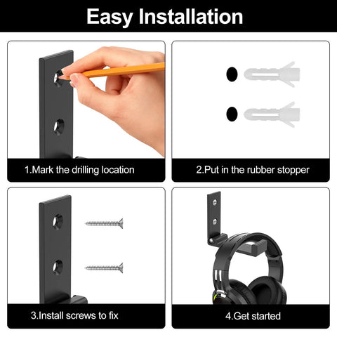 Easy installation guide for 12 Piece Aluminum Alloy Folding Wall Hooks Heavy Duty Coat Hangers Foldable Rustproof Closet Organizer