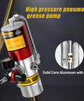 Heavy Duty Air Powered Grease Pump For 55 Gallon Steel Drums with solid core aluminum construction for durability.