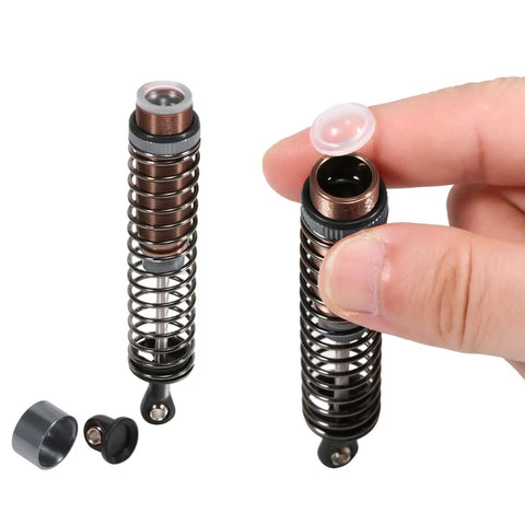 80mm RC Oil Filled Shock Absorber Kit For One Tenth Scale Crawlers Tamiya TRX4 Axial SCX10 D90 with CNC aluminum bodies and springs