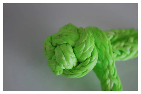 Soft Shackle 2 Pack Green 6mm By 80mm For Boating ATV UTV SUV 4x4 Truck Recovery With Recovery Rope Winch Shackle Easy To Undo No Pin Seize.