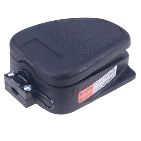 Heavy Duty Foot Switch Replacement For Genie Boom Lifts Solid Pedal with black textured surface and mounting bracket detail.