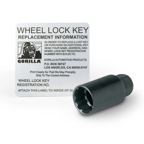 Super Tough Black Chrome Acorn Wheel Locks For 5 Lug Wheels With Half Inch Thread Size Includes Twenty Locks And Patented Key Wrench
