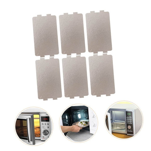 Six Pack Microwave Waveguide Cover Mica Sheets For Heat Insulation And Fire Resistance with oil splatter protector shown