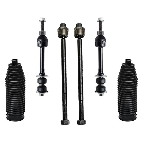RWD Front End Suspension Kit For 2002 2005 Dodge Ram 1500 12pc Includes Front Upper And Lower Control Arms With Ball Joints Inner And Outer Tie Rods Sway Bar Links And Boots