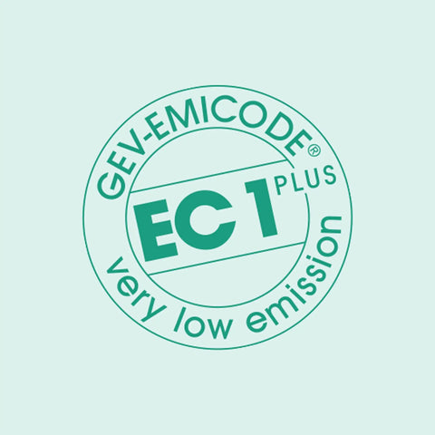 GEV-EMICODE EC1 Plus very low emission certification seal.