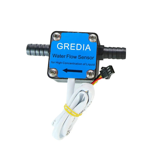 Three Eighth Inch Hall Effect Oil Flow Sensor Pro Grade High Density Food Grade Liquid Flow Meter With Hose Connection