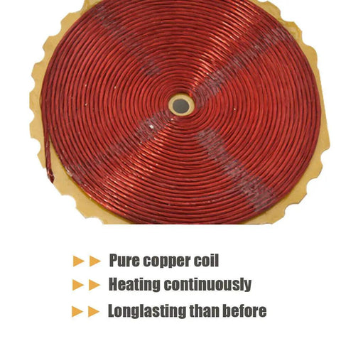 Portable Handheld Induction Sealer Fits 20Mm To 100Mm Caps 110V Digital Display showing pure copper coil for efficient heating.