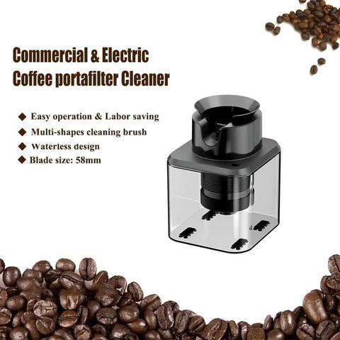 Hella Fast Cleanup With This Electric Coffee Portafilter Cleaner That Blows Out Old Puck In Five Seconds Flat Featuring three nylon brushes and a compact design.