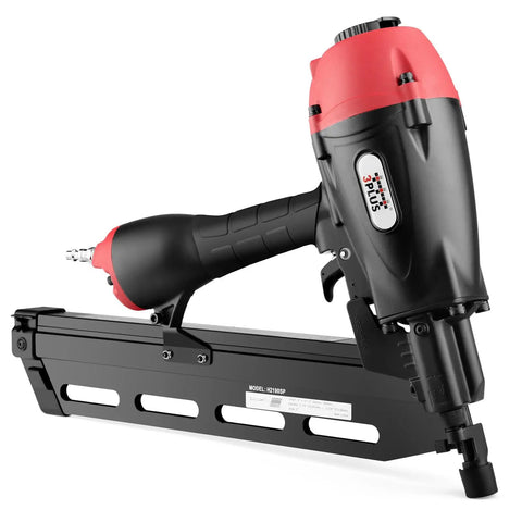 21 Degree Full Round Head Framing Nailer With 2 Inch To 3 And A Half Inch Nails Tool Free Depth Adjustment 360 Degree Exhaust No Mar Tip Dry Fire Ready For Framing Siding Decking Projects - Side View