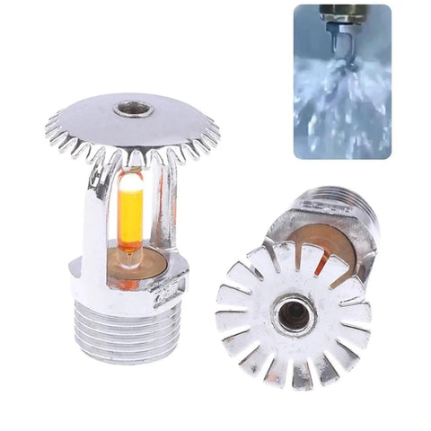 Straight Up Quick Response Fire Sprinkler Head With 57C Trigger Side Hidden Mount and Vertical Downward Spray, chrome finish