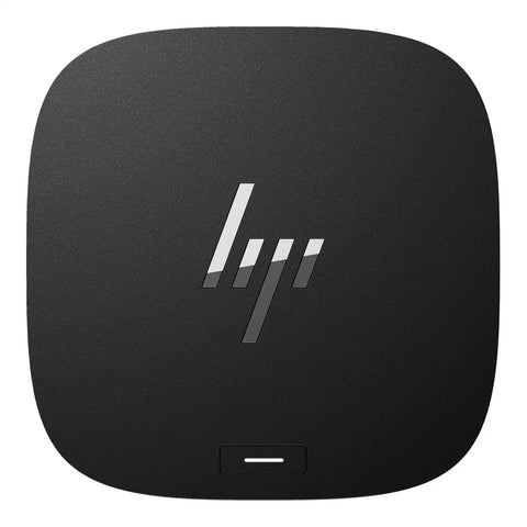 Thunderbolt G4 Dock Bundle With 120W Fast Charging And 4K Screen Support Featuring HDMI USB C DisplayPort Hub top view, black finish.
