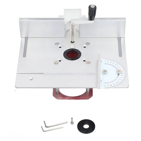 Built Different Router Table Combo Kit Featuring Smooth Zero To Fifty Four Millimeter Lift System with aluminum alloy insert plate.