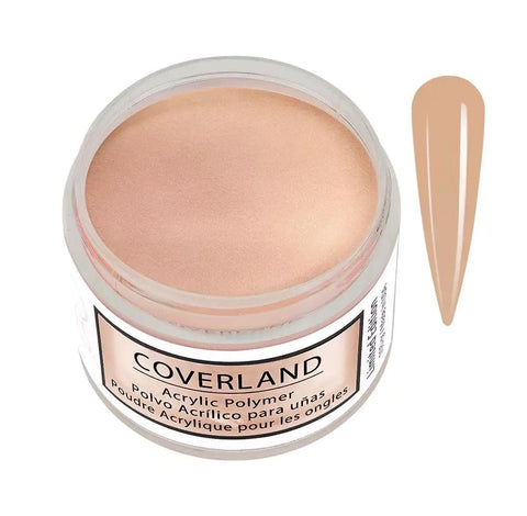Autumn Indulgence Acrylic Nail Powder Set 6 Pc 1.5 Oz Each Fall Collection jar with light beige powder and swatch