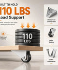 Heavy Duty Vertical Track Roller Wheels For Sliding Doors Featuring Silky Smooth Glide Rubber Casters As Bottom Guides To Fix Sticking Tracks And Level Up Your Closet Setup Without The Hassle Four Pack, showcasing 110 lbs load support, reinforced steel frame, and quiet rolling.