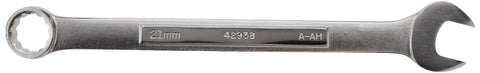 Heavy Duty Combination Wrench Set SAE And Metric 21mm With 12 Point Box End And 15 Degree Offset For Extra Knuckle Clearance Chrome Finish