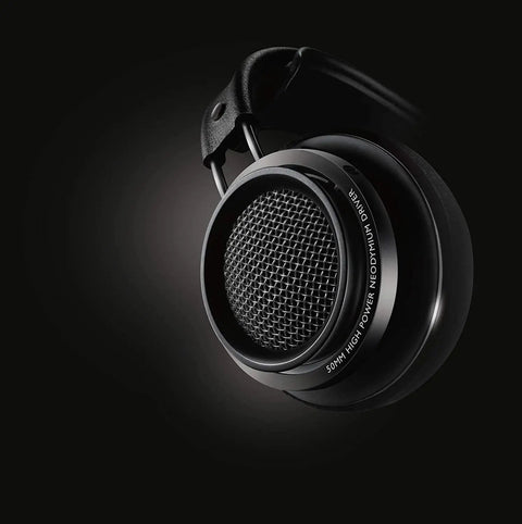 Open Back Over Ear Wired Headphones With 50mm Neodymium Drivers Black Studio Monitor Quality Detachable Cable