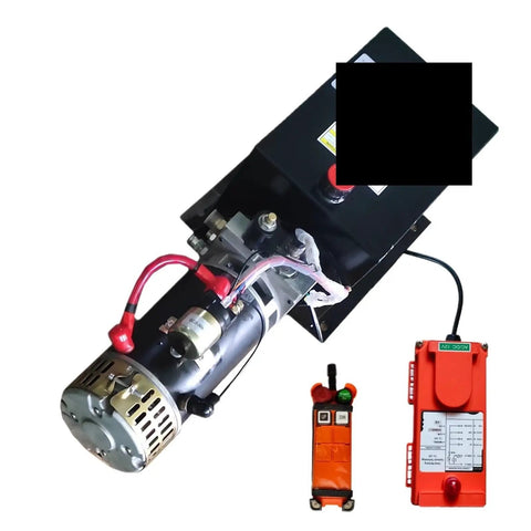 Heavy Duty 1.3KW DC Hydraulic Power Unit Check Valve with remote control for smooth lifting operation in industrial use.