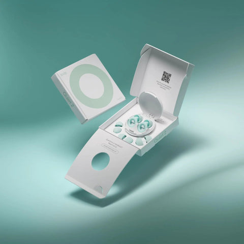 Reusable Silicone Ear Plugs For Snagging Shut Eye And Stress Relieving Road Trips Delivering Real 24Db Noise Reduction To Mute Background Chatter And Keep Your Chill While You Lock In Focus Anywhere You Roam in packaging with multiple soft rubber earplug tips.