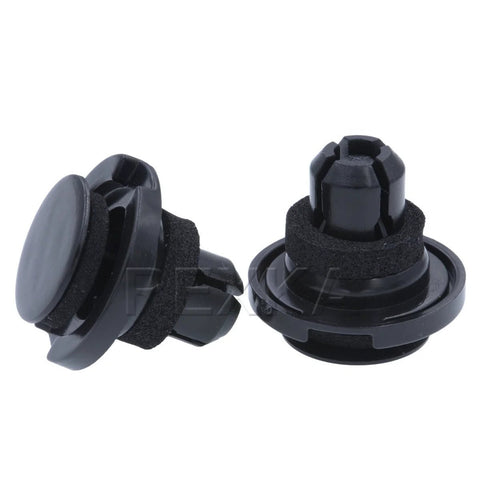 Subaru rocker molding retainer clips for 2006 models, durable exterior trim clips, pack of 10, secure fit for Tribeca, Forester, Impreza, Legacy, Outback.