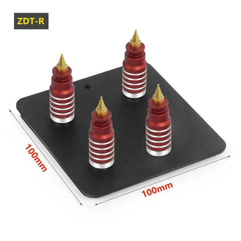 Pro Grade Magnetic Soldering Station with four red holders on 100mm square base.