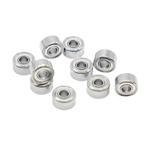 10 Pack 693ZZ 3x8x4mm Shielded Ball Bearings For Precision Hobby RC Motors Low Friction High Speed Quiet Operation Lubricated Core Bearing Set Perfect For Drone Motors Robotic Projects And Small Machines And Gearboxes, 3x8x4mm steel bearings