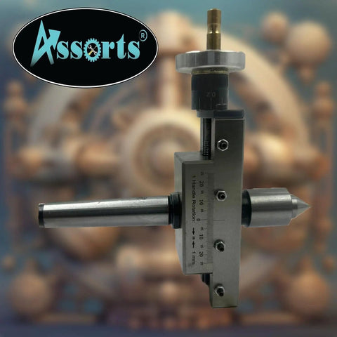 Improved Taper Turning Attachment With Revolving Live Center For Lathe Machine Metric 2MT