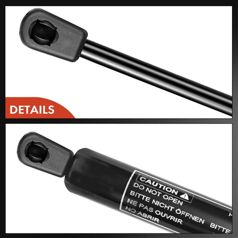 Close-up of Heavy Duty Rear Tailgate Lift Supports Gas Shock Struts for 1991 to 2003 Ford Explorer and Mazda Navajo.