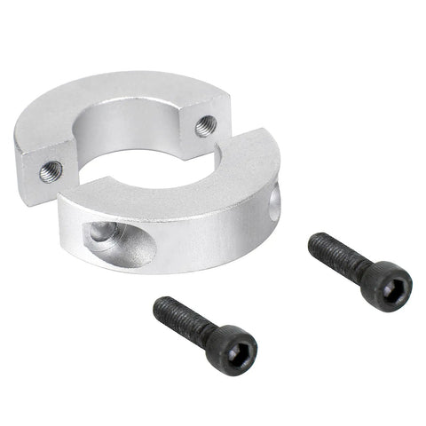 Pack Of Four 12mm Split Shaft Collars Aluminum Alloy Two Piece Clamping Collar 30mm OD with M4 set screws shown