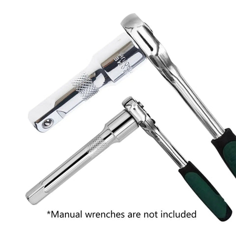 Grease Monkey Approved 10 Inch Socket Extension Bar For Half Drive Ratchets Anti Slip Grip rust proof alloy steel tool image.