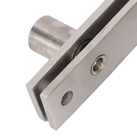 Close-up of stainless steel concealed door hinge with thickened pivot for 360 degree rotation heavy duty rustproof hinge for wood and aluminum