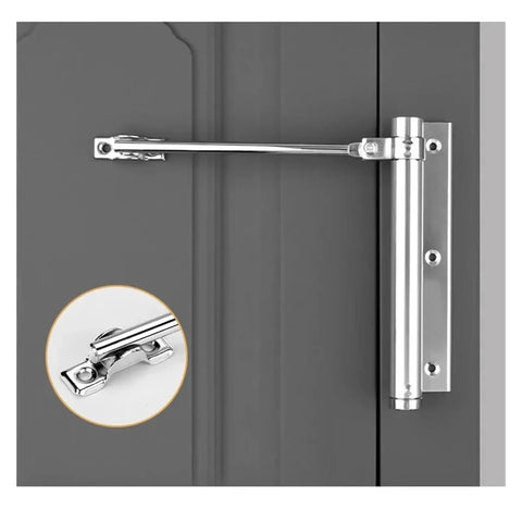 Adjustable Aluminum Door Closer With Spring Action Soft Close Fireproof Safety Built To Last Aluminum Alloy Construction