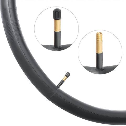 Two Pack 700x35C 38C 40C 42C 43C Bike Tubes With AV48mm Schrader Valve Inner Tube 700C Compatible For Road And Gravel Bikes close-up
